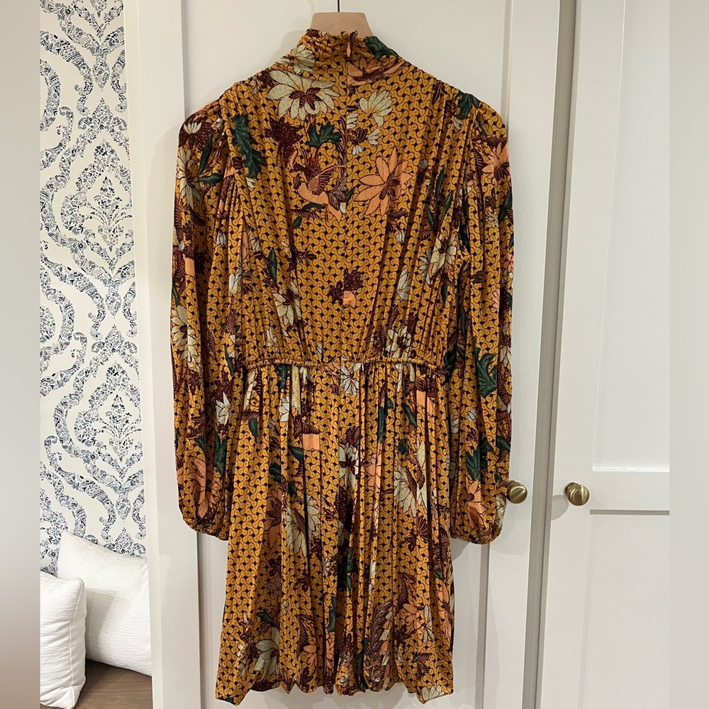 Ulla Johnson Wilhemina Gathered Floral Jersey Bubble Mini Dress - Picture 5 of 6